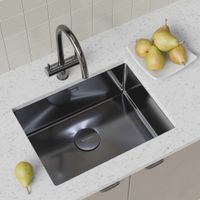 Декоративная крышка Milacio , вороненая сталь арт-MCU.004.GM — фото 5, Комплектующие для кухонных моек