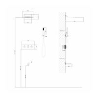 Товар: Душевая система ABBER Wasser Kreis AF8150NG скрытого монтажа с изливом, термостат, никель - фото 3 Душевая система ABBER Wasser Kreis AF8150NG скрытого монтажа с изливом, термостат, никель — фото 3, Встраиваемые душевые комплекты