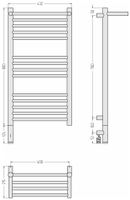Полотенцесушитель электрический Сунержа Богема 3.1 с полкой 800х400 МЭМ левый Без покрытия арт-00-6006-8040 — фото 3, Электрические полотенцесушители