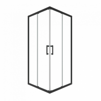ДШ Фикс-Блэк 90*90, квадрат (2 места) арт-Щ0000067440 — фото 11, Квадратные душевые уголки
