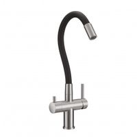 Товар: Смеситель для кухни с фильтром Milacio Ultra 560 нержавеющая сталь черный шланг арт-MCU.560.SSB - фото 2 Смеситель для кухни с фильтром Milacio Ultra 560 нержавеющая сталь черный шланг арт-MCU.560.SSB — фото 2, Смесители для кухни