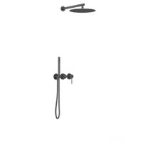 Товар: Душевой комплект Groove встраиваемый, 2 режима, 30см верх душ, вороненая сталь арт-VSFW-4G01GM - фото 2 Душевой комплект Groove встраиваемый, 2 режима, 30см верх душ, вороненая сталь арт-VSFW-4G01GM — фото 2, Встраиваемые душевые комплекты