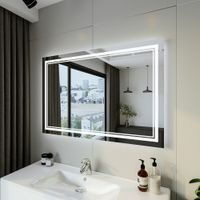 Товар: Зеркало Бриклаер Эстель-2 120 с подсветкой LED, на взмах руки 4627125414329 - фото 1 Зеркало Бриклаер Эстель-2 120 с подсветкой LED, на взмах руки 4627125414329 — фото 1, Зеркала в ванную комнату