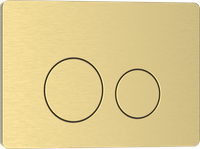 Кнопка смыва IBERICA BLANCA INOX-O нержавеющая сталь, золото матовое (IB.B081.005.003) — фото 2, Кнопки смыва