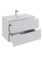 Orange Line тумба с раковиной подвесная, белый матовый арт-Li-70Tuw+Ra — фото 2, Тумбы с раковиной