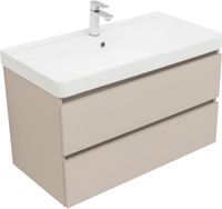 Товар: Тумба с раковиной Aquanet Вега 2.0 90 2 ящ. цв.бежевый (раковина Flat) 00344773 - фото 6 Тумба с раковиной Aquanet Вега 2.0 90 2 ящ. цв.бежевый (раковина Flat) 00344773 — фото 6, Тумбы с раковиной