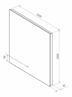 Зеркало арт-НЕМ-02-100/100-14 — фото 4, Зеркала в ванную комнату