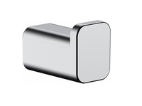 Крючок, Hansgrohe, AddStoris, одинарный, ширина, мм-16, глубина, мм-30, высота, мм-21, тип установки-настенный, материал-металл, крепления в комплекте, цвет-хром 41742000 — фото 1, Крючки для полотенец
