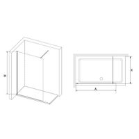 Душевая перегородка RGW WA-10G 900 02101009-16 — фото 1, Душевые перегородки