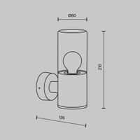 Настенный светильник (бра) Outdoor O432WL-01GF — фото 16, Уличное освещение