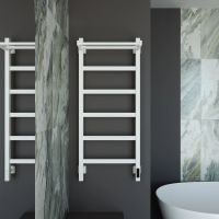 Полотенцесушитель электрический Grota Lore 430х1000 белый Lore 430х1000 RAL9016 EL — фото 3, Электрические полотенцесушители