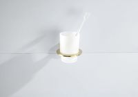 Товар: AQ4204BG ОБЕРОН стакан с держателем, шлиф. золото - фото 4 AQ4204BG ОБЕРОН стакан с держателем, шлиф. золото — фото 4, Стаканы для зубных щеток