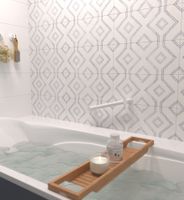 Поручень прямой Поручень Сунержа прямой d 28 мм / L 300 Белый арт-12-3012-0300 — фото 2, Поручни для ванной