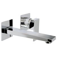 KVANT См-ль д/раковины моноком. скрытого монтажа настенный, хром арт-32446 — фото 4, Смесители для раковины