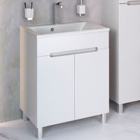 Тумба напольная OLIVIA 65 /2дв/ AQUA DE MARCO 2065COLI/F — фото 1, Тумбы под раковину