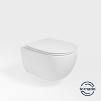 Унитаз подвесной Tornado Evo , цвет белый, ультратонкое soft-close сиденье арт-VT1-34ST — фото 3, Подвесные унитазы