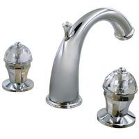 PRESTIGE CRYSTAL См-ль д/раковины, на 3 отв., с донным клапаном, хром 32764 — фото 3, Смесители для раковины