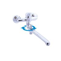 Смеситель Sazava для ванной с подвижным плоским изливом 292мм, арт-SA557.5 — фото 3, Смеситель для ванны