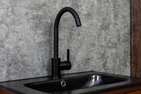 OneLife смеситель для кухни однорычажный полимерный, черный арт-P04-001b — фото 2, Смесители для кухни