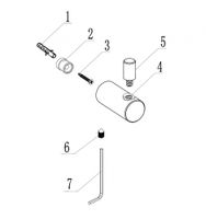 Крючок ABBER Osten 316 AA1851BST сталь брашированная — фото 2, Крючки для полотенец