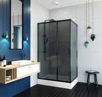 Товар: Душевой уголок ALEX BAITLER 1 серия тонированное стекло арт-AB14120B4 - фото 2 Душевой уголок ALEX BAITLER 1 серия тонированное стекло арт-AB14120B4 — фото 2, Прямоугольные душевые уголки