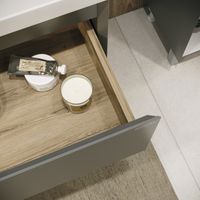 Тумба напольная "МЕРКАДО-80 см" с 2-я ящ. графит матовая (ум. Classica-80) 108075 — фото 4, Комоды и тумбы для ванной комнаты