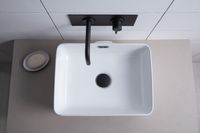 Товар: Раковина накладная Aquanet 40,5 арт-PERFECT-1 - фото 8 Раковина накладная Aquanet 40,5 арт-PERFECT-1 — фото 8, Раковины накладные