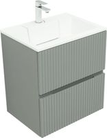 Тумба с раковиной Aquanet Джейн 60 цв.мисти грин (раковина Фортуна) арт-00332521 — фото 2, Тумбы с раковиной