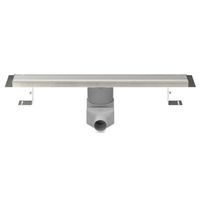 Душевой лоток AZARIO D40 Klasik 650 мм, регулируемый поворотный слив, пластиковый, решетка и рамка из нержавеющей стали арт-AZ-CH N 650 K — фото 1, Трапы для душа