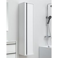 Шкаф-пенал Aquanet Lino 35 белый матовый 00253909 — фото 8, Пеналы для ванной комнаты