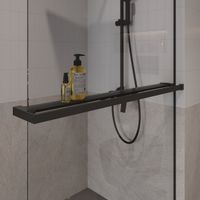 Душевая перегородка Niagara Nova (120х195) черный матовый,стекло прозрачное,с полкой,1 место арт-NG-670-12ВLACK — фото 8, Душевые перегородки