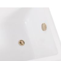 Ванна MALTA 157 см из литьевого мрамора NOVA GEL с каменными ножками/ Aqua de Marco 1160WMAL_GEL — фото 9, Ванны