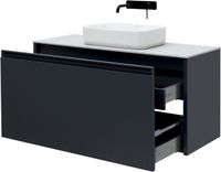 Тумба под раковину Allen Brau Fantasy 120 антрацит матовый арт-1.11006.AM — фото 3, Тумбы под раковину