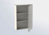 Зеркальный шкаф Aquanet Порто 50 белый арт-00195726 — фото 5, Зеркальные шкафы в ванную