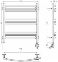 Товар: Полотенцесушитель электрический Стилье Формат 10 ТП 600х500 (3+3+3) Г16 Без покрытия 00510-6050 - фото 3 Полотенцесушитель электрический Стилье Формат 10 ТП 600х500 (3+3+3) Г16 Без покрытия 00510-6050 — фото 3, Электрические полотенцесушители