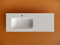 Раковина накладная мебельная CERAMICANOVA Element с отверстием под смеситель чаша слева 1210x465x180 мм цвет белый CN7006L — фото 2, Раковины встраиваемые сверху