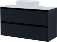 Тумба под раковину Allen Brau Activity 120 1.34007.AM антрацит матовый/черный браш — фото 8, Тумбы под раковину