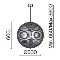 Подвесной светильник Maytoni MOD197PL-01W2 — фото 3, Подвесные светильники
