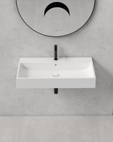 Раковина GLOBO STONE I Classici подвесная или накладная с одним отверстием и двумя намеченными цвет белый SCQ92BI — фото 3, Раковины встраиваемые сверху