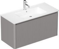 Тумба под раковину Allen Brau Gravity 100 1.370018.PGM платина матовый — фото 2, Тумбы под раковину