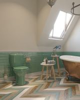 Унитаз-компакт Виктория косой выпуск, н/п., кноп. арматурой и сиденьем полипропилен, салатовый SANTE 1P3016S0400BF — фото 6, Напольные унитазы