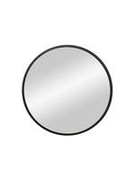 Зеркало Мун, черное, D 350, в МДФ раме Б178 — фото 1, Зеркала в ванную комнату