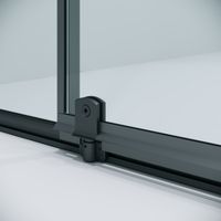 Дверь в нишу Niagara Nova NG-35-8AGR (80х195) распашная,графит,стекло прозрачное,1 место — фото 11, Распашные душевые двери