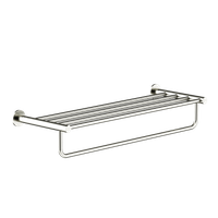 Полка SANCOS Base для полотенец, брашированный никель, PVD покрытие, арт. SC9028BN — фото 1, Полки для полотенец