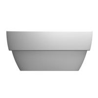 Товар: Раковина Scarabeo MATTY накладная с переливом без отверстий цвет белый арт-8056 - фото 3 Раковина Scarabeo MATTY накладная с переливом без отверстий цвет белый арт-8056 — фото 3, Раковины накладные