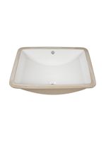 BOND Раковина встраиваемая под столешницу 53х37,5х20см прямоугольная белая с переливом арт-S96-530 — фото 7, Раковины встраиваемые снизу