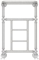 Полотенцесушитель водяной Сунержа Ренессанс 1452 660x400 Сатин арт-071-0282-6640 — фото 1, Водяные полотенцесушители