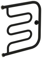 Полотенцесушитель водяной Сунержа Лира+ 500х500 Матовый чёрный арт-31-4011-5050 — фото 4, Водяные полотенцесушители