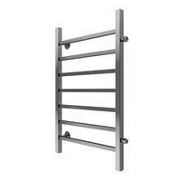 Полотенцесушитель водяной AZARIO ANCONA 500/800 квадрат, 7 секций, боковое подключение, 3/4", хром арт-AZ71558 — фото 1, Водяные полотенцесушители