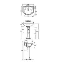 Товар: Раковина SIMAS ARCADE подвесная на пьедестал с одним отверстием со спинкой цвет белый AR814 - фото 2 Раковина SIMAS ARCADE подвесная на пьедестал с одним отверстием со спинкой цвет белый AR814 — фото 2, Раковины подвесные